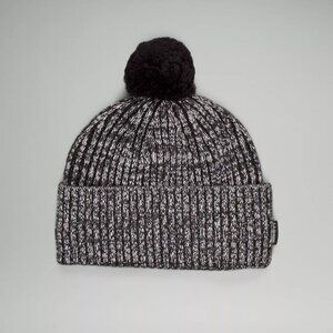 Lululemon Women's Textured Fleece-Lined Knit Beanie - Black/Grey/White